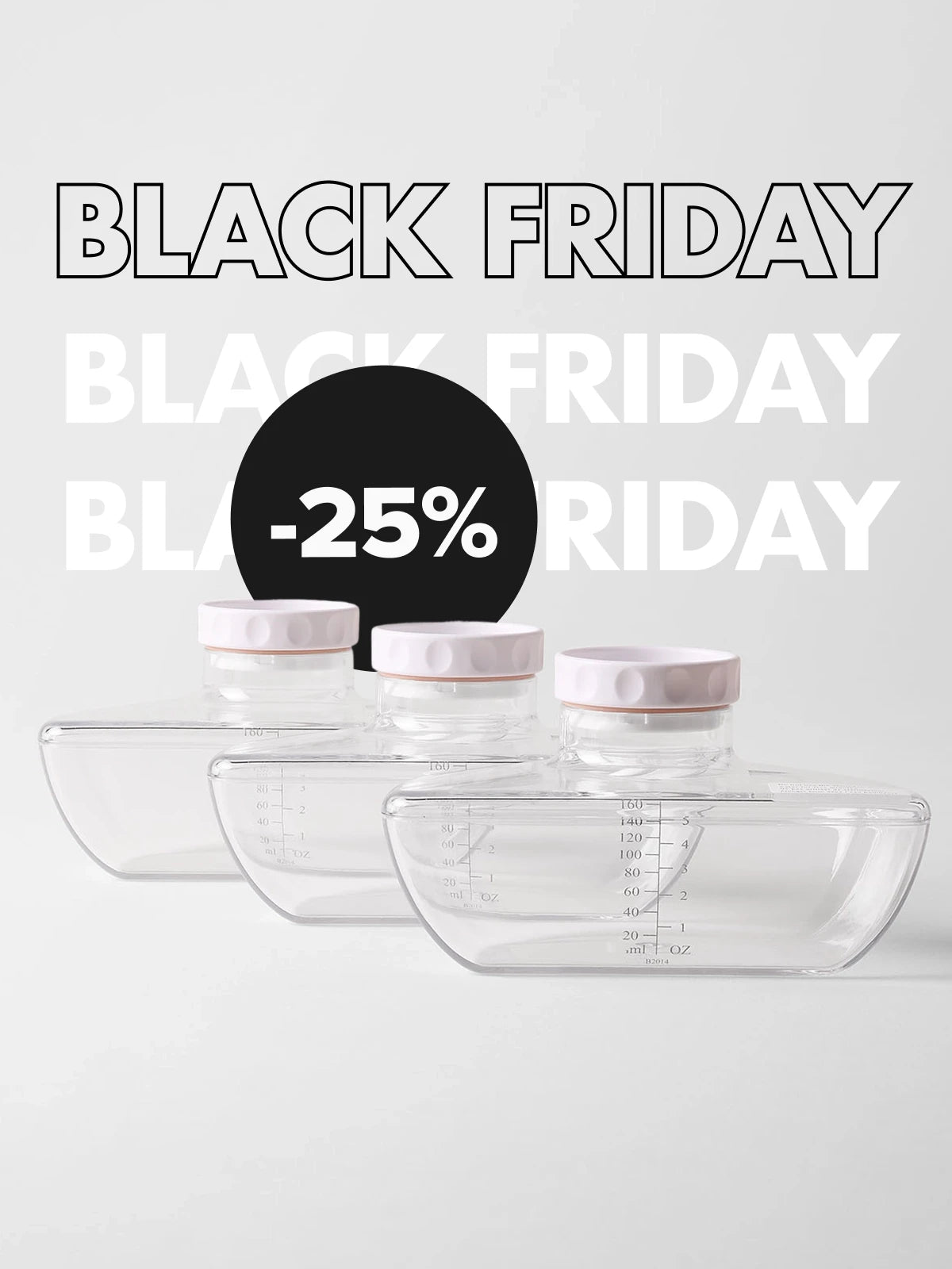 Perifit Pump | Bewaarflesjes voor moedermelk (set van 3)