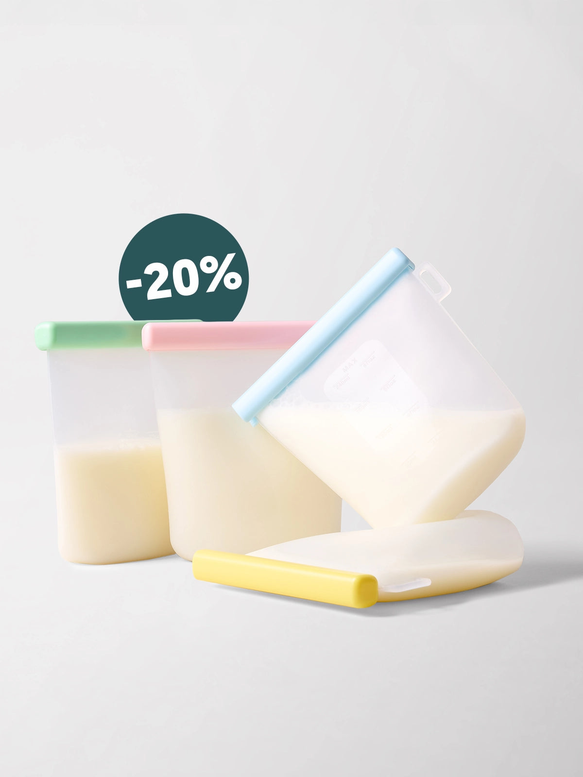 Bewaarzakjes voor moedermelk x 4